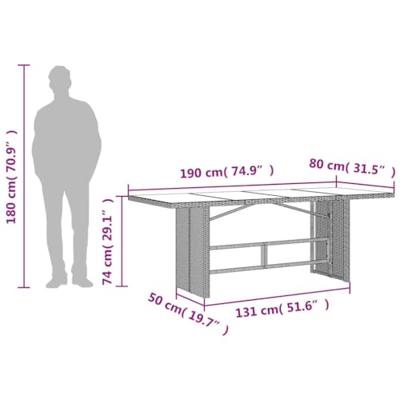 9-delige Tuinset met kussens poly rattan grijs