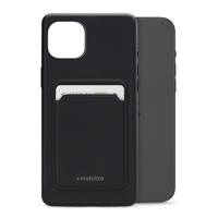 Mobilize Rubber Gelly Card Case Apple iPhone 15 Plus Matt Black - thumbnail