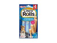 INABA Churu Rolls Chicken recipe wraps Tuna with scallop recipe - Kattensnoepje - 4x10 g - thumbnail