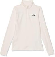 The North Face 100 Glacier 1/4 Zip Fleece Dames White Dune/NPF S - thumbnail