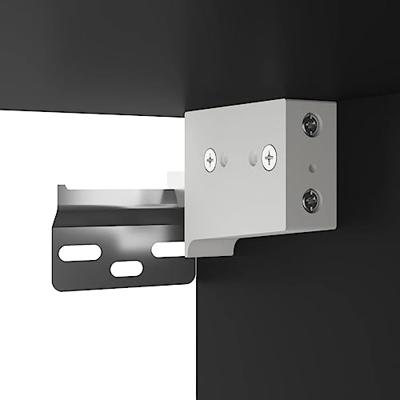 Vitrinekast 60x8,5x58 cm bewerkt hout zwart Vitrinekast 60x8,5x58 cm bewerkt hout zwart