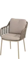 Dining Tuinstoel Puglia Taupe Latte 4SO Lounge Stoel Buiten Sardinia Latte 4 Seasons Outdoor - thumbnail