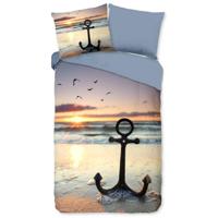 Good Morning Dekbedovertrek "strand/ zee" - Multi - (140x200/220 cm) - Katoen - thumbnail
