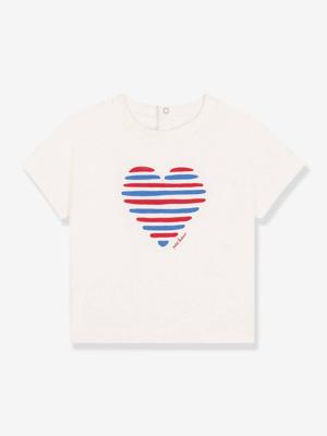 Baby T-shirt met korte mouwen PETIT BATEAU wit