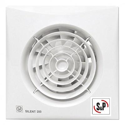 S&P Silent 200 CZ aan/uit Badkamer/ toilet ventilator -Ø120mm