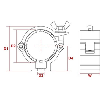 Beamz BC50 100 half coupler truss haak - thumbnail
