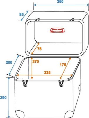 ROADINGER Record Case ALU Battle/Booking, rounded