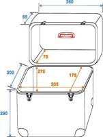 ROADINGER Record Case ALU Battle/Booking, rounded - thumbnail