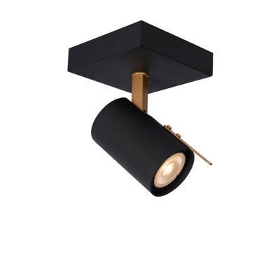 Lucide GRONY - Plafondspot - LED Dim to warm - GU10 - 1x5W 2200K/3000K - Zwart