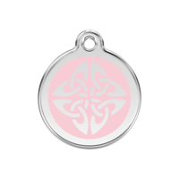 Tribal Arrows Pink roestvrijstalen hondenpenning medium/gemiddeld dia. 3 cm RedDingo - Reddingo - thumbnail