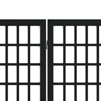 Kamerscherm inklapbaar 6 panelen Japanse stijl 240x170 cm zwart - thumbnail