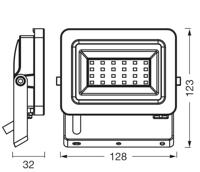 OSRAM HOMELIGHTING Floodlight EA 5W 840 Dark Grey 4099854429552 Buitenschijnwerper - thumbnail