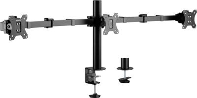 SpeaKa Professional SP-MM-230 Monitorbeugel 1 stuks 43,2 cm (17) - 68,6 cm (27) Zwart In hoogte verstelbaar, Kantelbaar en zwenkbaar, Draaibaar