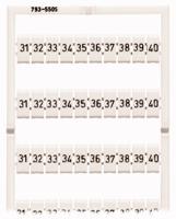 WAGO 793-5505 Markeringskaarten Wit 1 stuk(s) - thumbnail