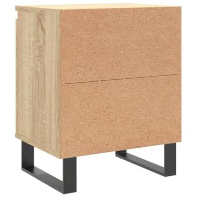 Nachtkastjes 2 st 40x30x50 cm bewerkt hout sonoma eikenkleurig
