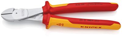 Knipex Kracht-zijsnijtang verchroomd 250 mm - 7406250 Knipex Kracht-zijsnijtang verchroomd 250 mm - 7406250