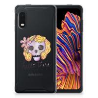 Silicone Back Case Samsung Xcover Pro Boho Skull - thumbnail