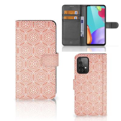 Samsung Galaxy A52 | Telefoon Hoesje | Pattern Orange Samsung Galaxy A52 | Telefoon Hoesje | Pattern Orange