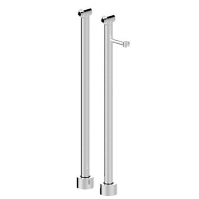 set universele vrijstaande badkraankoppelingen rond