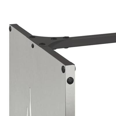 Brandhoutrek 40x30x80 cm roestvrij staal