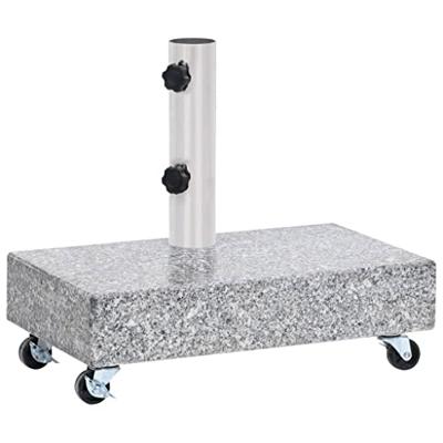 VidaXL Parasolvoet 45x25x8 cm graniet lichtgrijs