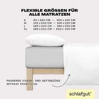 Schlafgut Schlafgut EASY Jersey Elasthan Hoeslaken M - 120x200 - 130x220 511 Grey Light - thumbnail