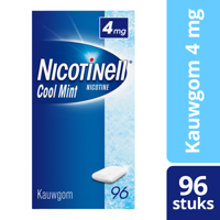 Nicotinell Kauwgom Cool Mint 4mg - voor stoppen met roken - thumbnail