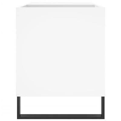 Platenkast 85x38x48 cm bewerkt hout wit