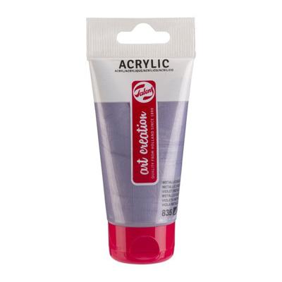 Acrylverf tac 835 metallicviolet tube 75ml | 3 stuks