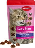 Sanal Tasty Stars voor de kat zalm 40 gram - thumbnail