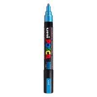 Uni Posca verfmarker pc5m metallic blauw - conische punt 2,5 mm - thumbnail