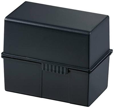 HAN 976-K-13 Kaartenbox Zwart Aantal kaarten (max.): 400 kaarten DIN A6 liggend Deksel als extra bak te gebruiken, Incl. 100 gelinieerd HAN 976-K-13 Kaartenbox Zwart Aantal kaarten (max.): 400 kaarten DIN A6 liggend Deksel als extra bak te gebruiken, Incl. 100 gelinieerd