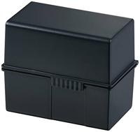 HAN 976-K-13 Kaartenbox Zwart Aantal kaarten (max.): 400 kaarten DIN A6 liggend Deksel als extra bak te gebruiken, Incl. 100 gelinieerd - thumbnail
