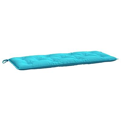 Tuinbankkussens 2 st 120x50x7 cm stof turquoise