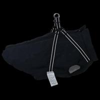 Hondenjas met harnas waterdicht reflecterend zwart 5XL - thumbnail