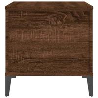 Salontafel 60x44,5x45 cm bewerkt hout bruineikenkleurig - thumbnail