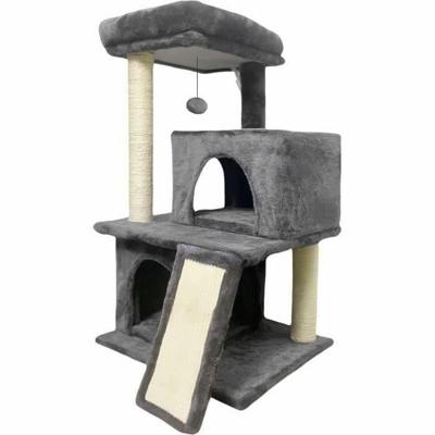 Krabpaal voor Katten FLOPI Dark Grijs Pluche Hout (1 Stuks)