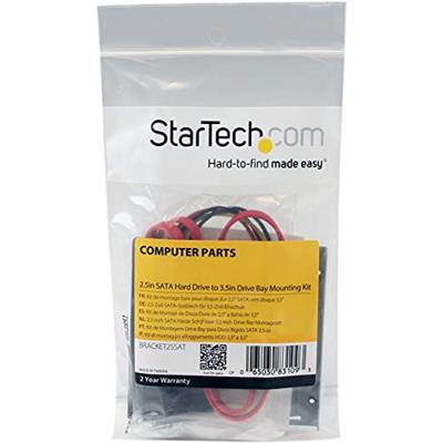 Adapter SSD Startech BRACKET25SAT Wit Zwart 2,5" 2.5" Adapter SSD Startech BRACKET25SAT Wit Zwart 2,5" 2.5"