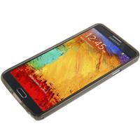 Samsung Galaxy Note 3 / N9000 doorschijnend TPU bumper frame Hoesje (donker grijs) - thumbnail