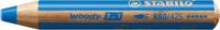 Kleurpotlood stabilo 880 woody 3 in 1 middelblauw | 5 stuks - thumbnail