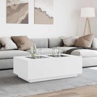 Salontafel met Infinity LED 116x69x40 cm wit - thumbnail