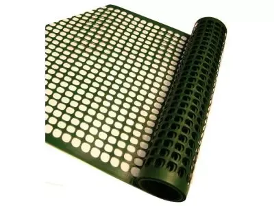 Vierkant groen kunststof gaas 0,50h x 3m