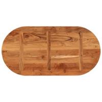 Tafelblad ovaal 120x60x2,5 cm massief acaciahout - thumbnail