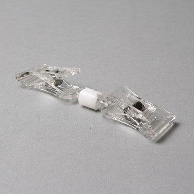 Pop-clip met 2 knijpers klein - 100 stuks