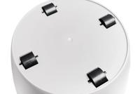 ELHO Brussels Wheels 47 ronde bloempot - Wit - Ø 47 x H 44 cm - interieur - 100% gerecycled - thumbnail