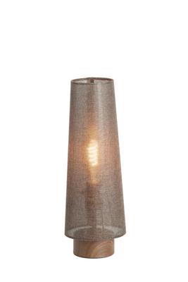 Light & Living Bruine tafellampHowie hout Ø 15cm - 1891383