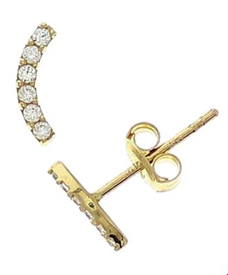 TFT Oorknoppen Zirkonia Geelgoud Glanzend 7 mm x 1.5 mm TFT Oorknoppen Zirkonia Geelgoud Glanzend 7 mm x 1.5 mm