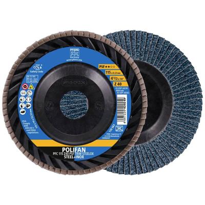 PFERD TOOLS 67771114 Lamellenschuurschijf Diameter 115 mm Boordiameter 22.23 mm RVS, Staal 10 stuk(s)