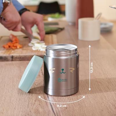 BABYMOOV EAT'S ISY roestvrij stalen container grijsblauw