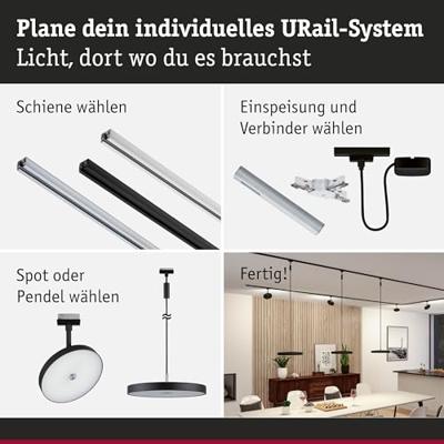 Paulmann Hildor LED-railspot URail 15 W LED Zwart (mat)